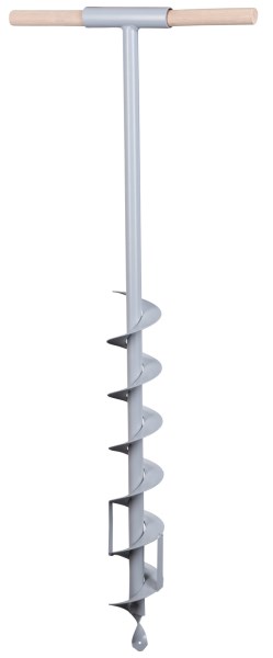 Ako Agrartechnik Versilbert - Kerbl Erdbohrer (Helfer Zum Zaunanbau, Müheloses Vorbohren, 150 Mm) 44486