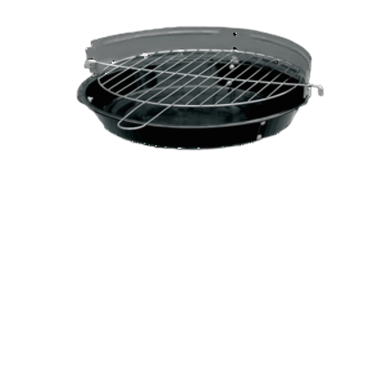 Schwarz Runder Holzkohlegrill Für Den Garten, 32 Cm - Bild 5