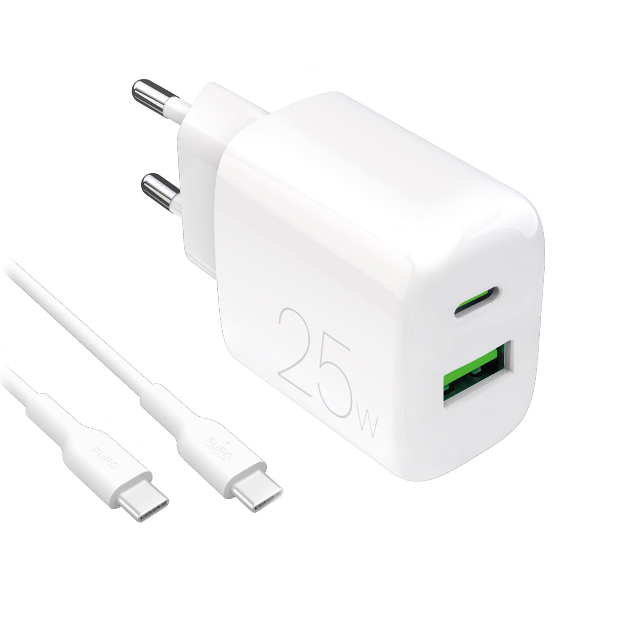Puro Ladegerät (25 W, 2 Ports), USB Ladegerät, Weiss - Bild 4