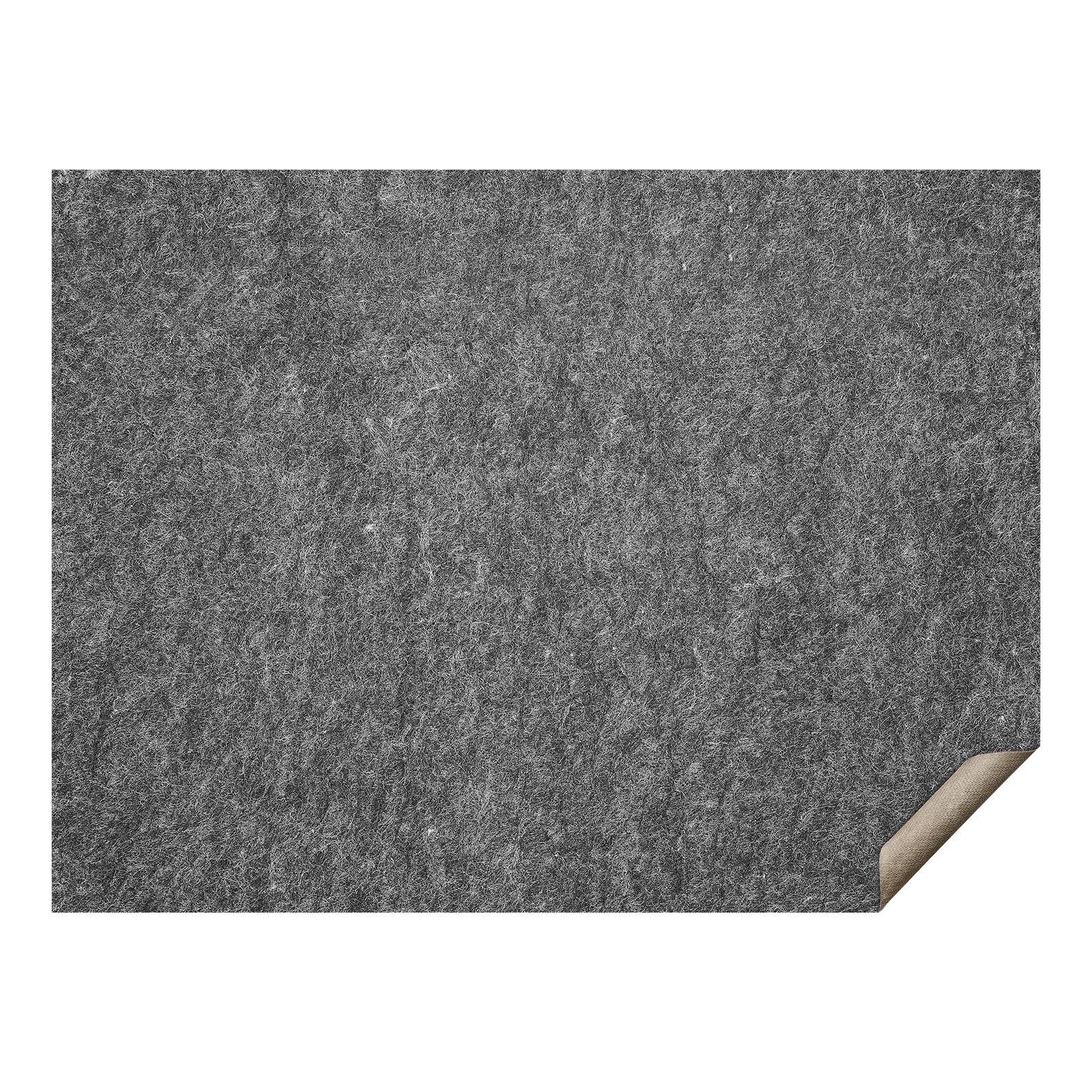Tapis antidérapant 9x12 pieds en feutre polyester et latex, épaisseur 6 mm, gris, 10 m²