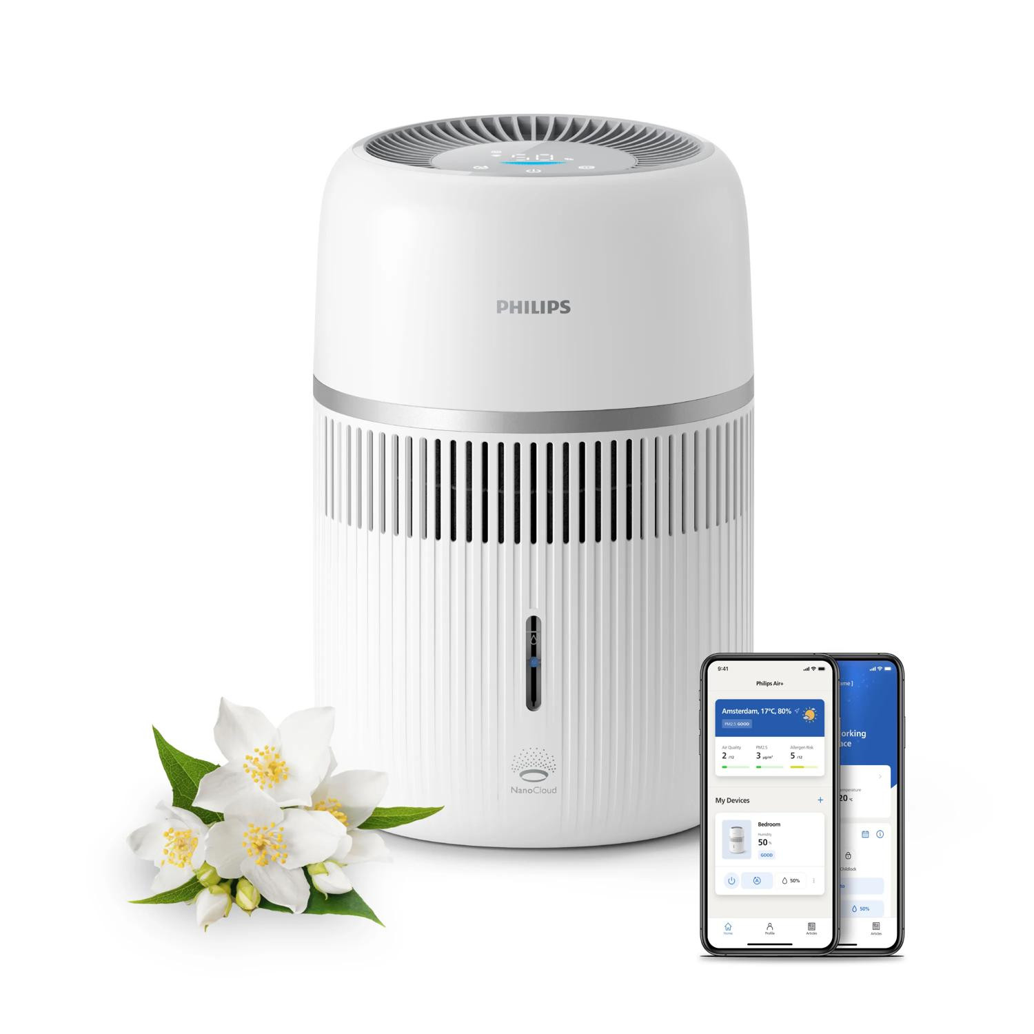 Philips 4000 series Luftbefeuchter, Weiß, Kunststoff, 1,5 m, 3 W, AC, 100-240 V - Image 2
