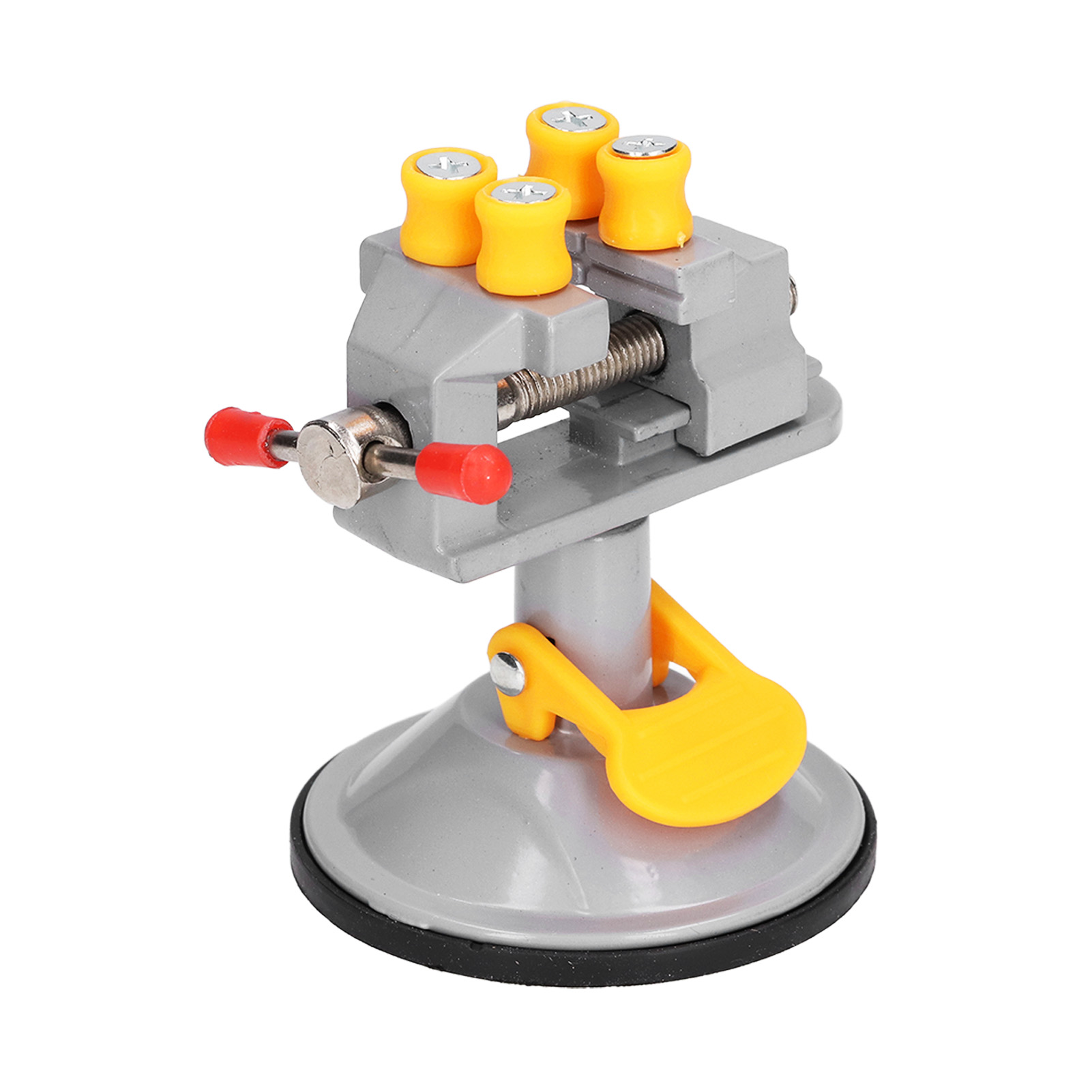 Mini étau de table rotatif à 360° avec ventouse, lot aimanté, pince à noix