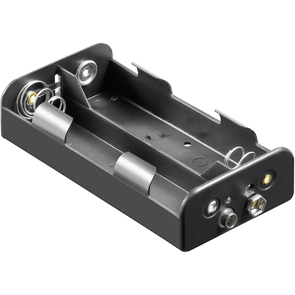 Goobay - 11457 Batteriehalter 4X Baby (C) Druckknopfanschluss (L X B X H) 62.5 X 55.8 X 23.5 Mm