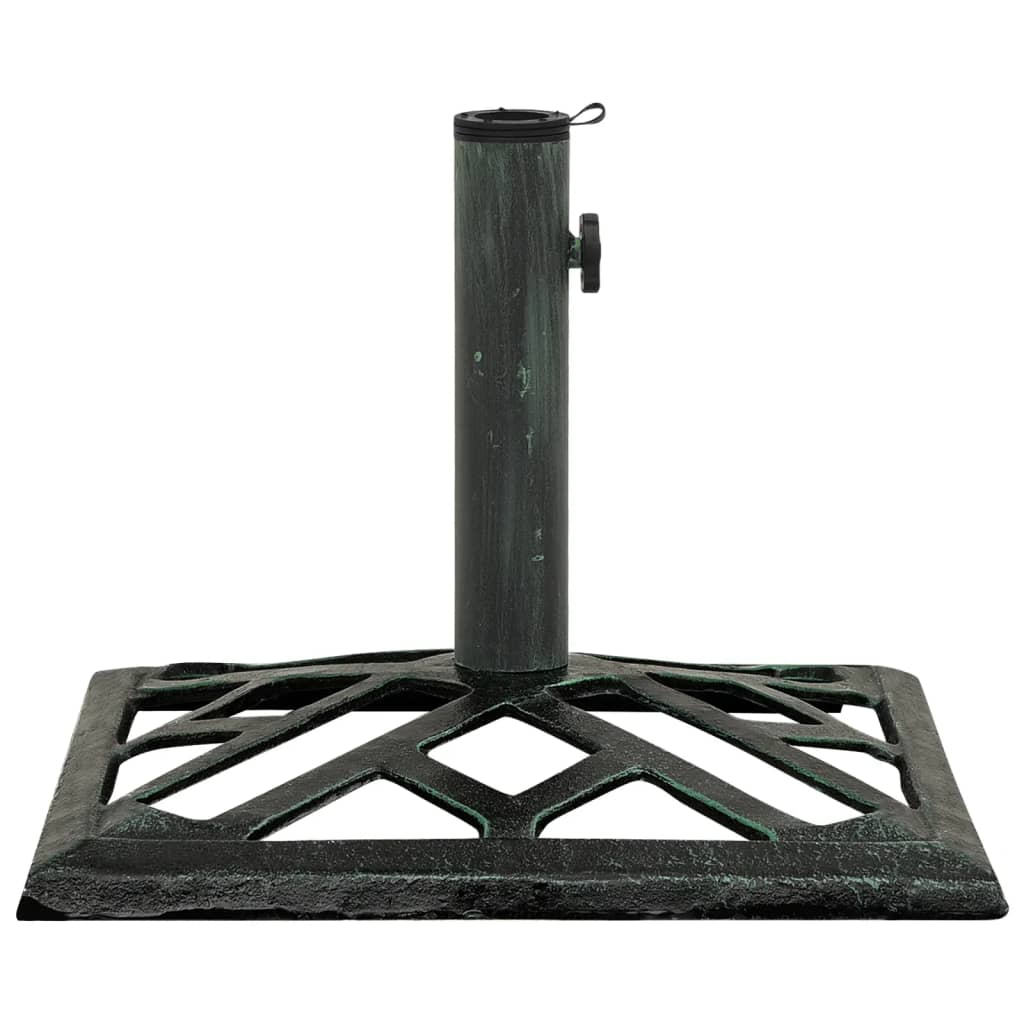 Pied De Parasol Socle De Parasol - Vert 44x44x31 Cm Fonte Bv128353