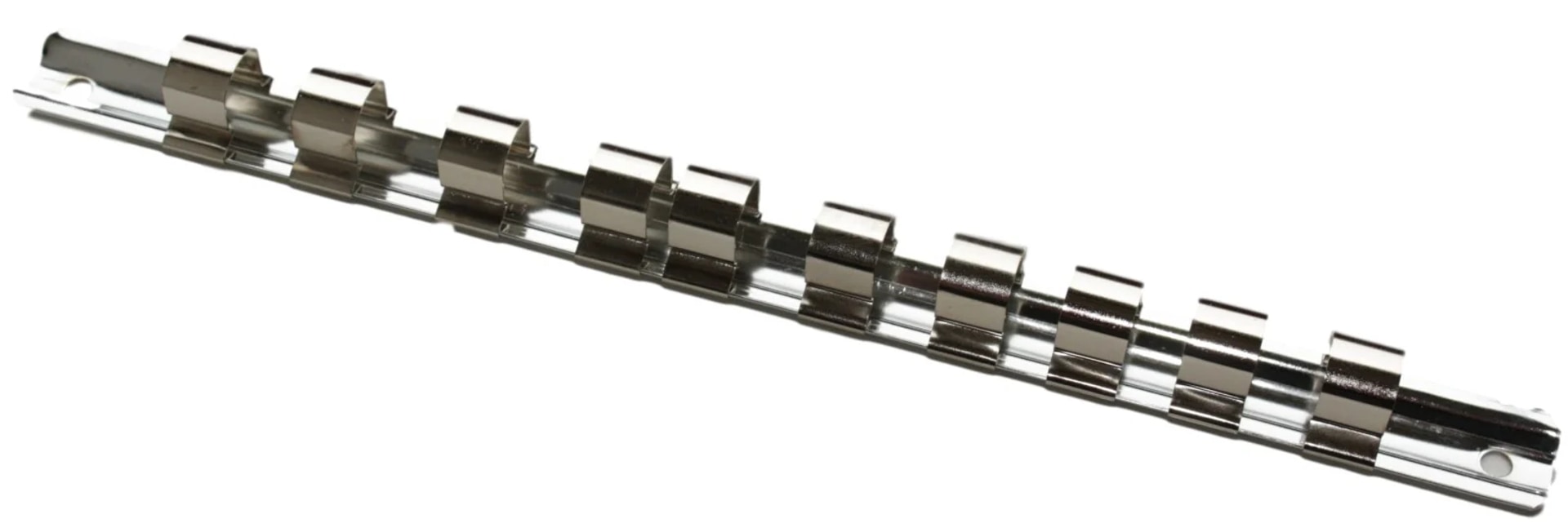 Boni-Shop® Stecknuss Schiene, 1/2 Zoll, Werkzeugleiste, 10 Clips