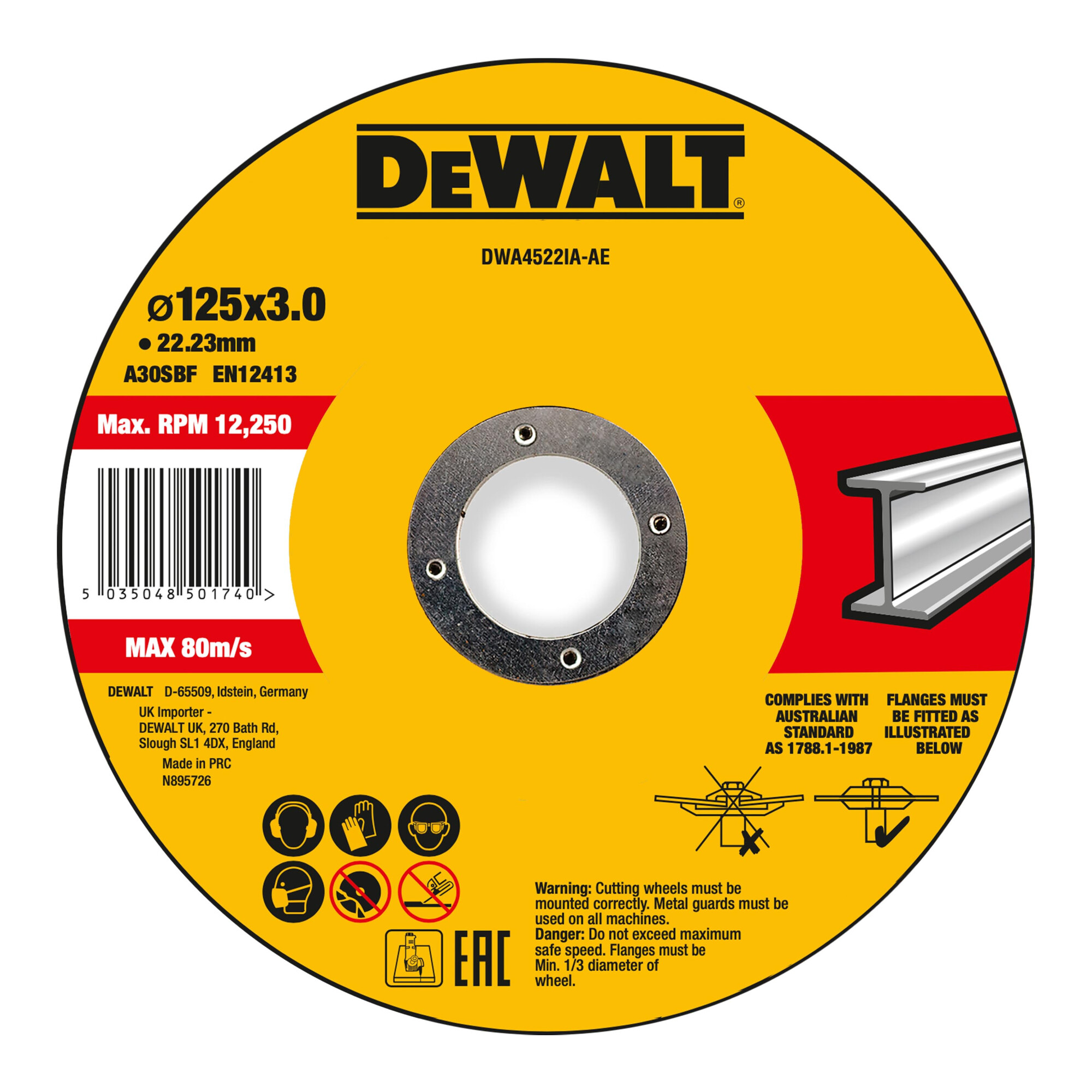 DeWALT DWA4522IA-AE, Trennscheibe, 1 Stück - Bild 3