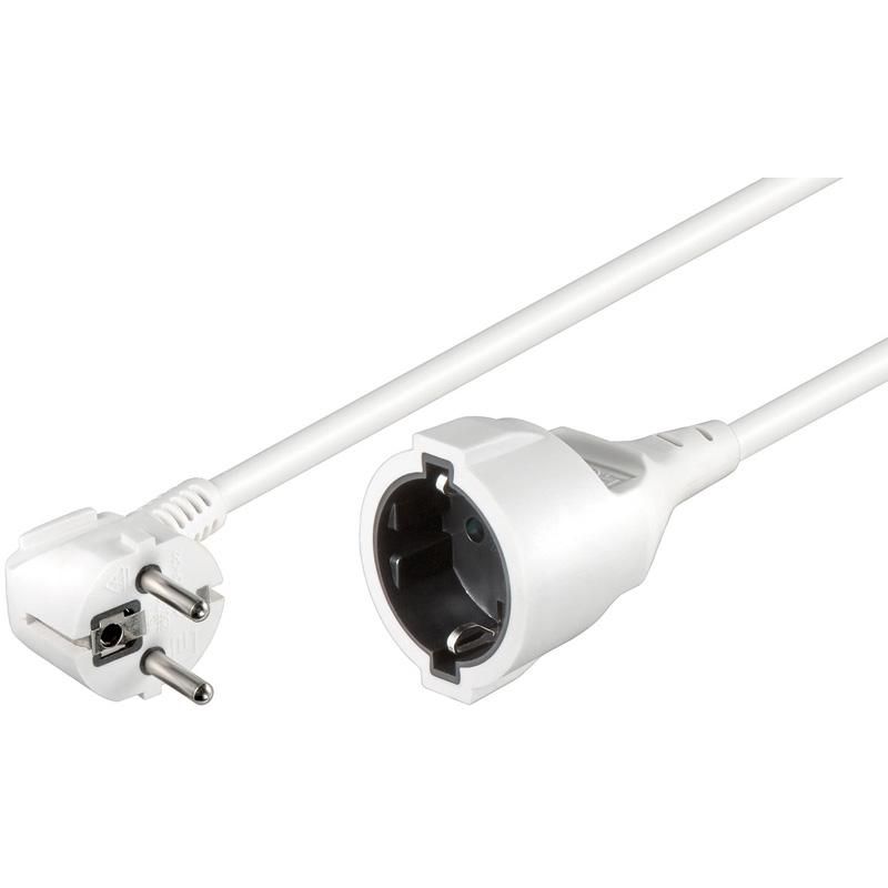 Microconnect Weiß - Schuko Power Verlängerung M-F 10M
