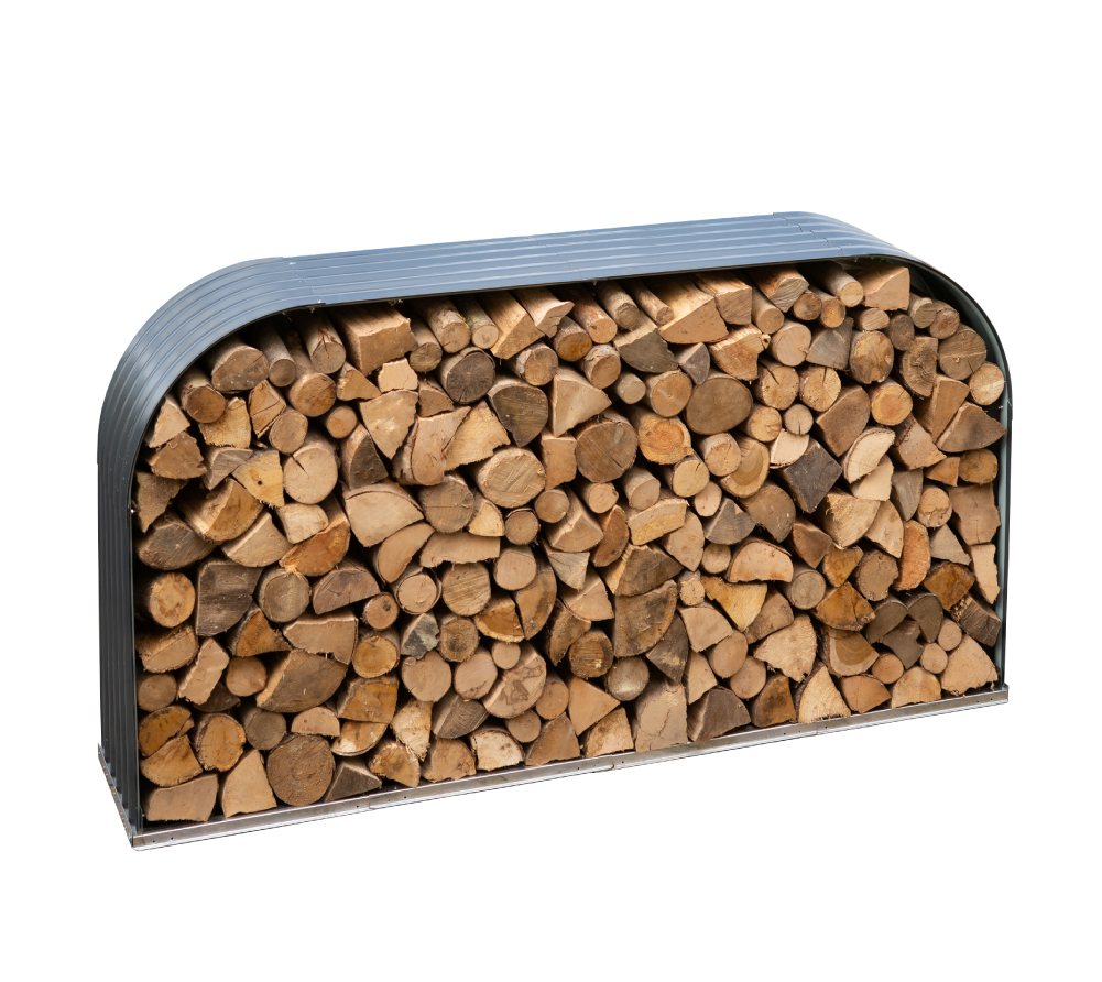 Westmann Anthrazit Kaminholzregal Aus Verzinktem Stahl von Baur - Image 5