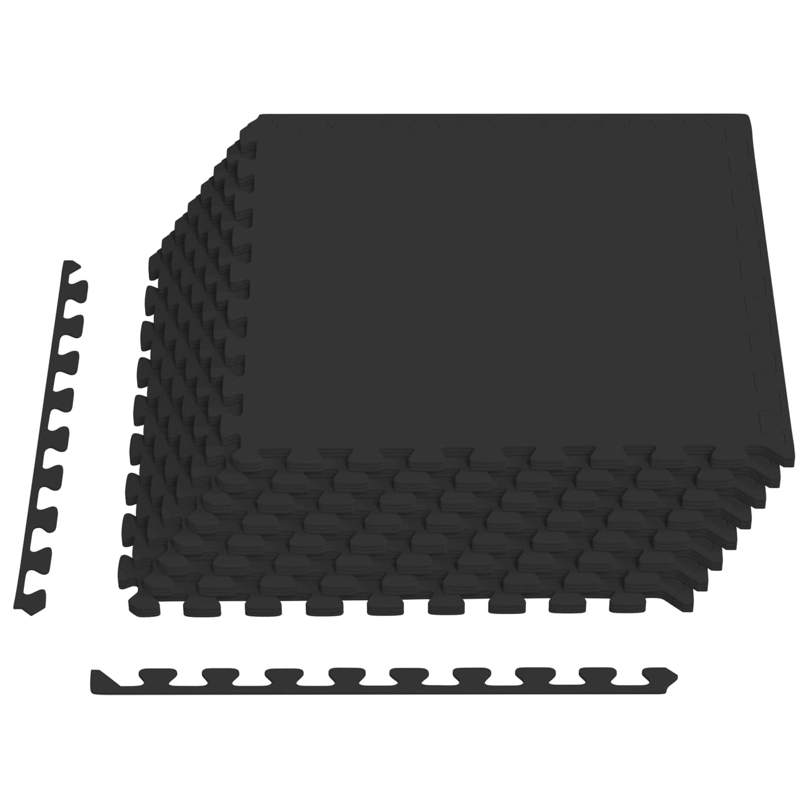 Vidaxl Schwarz Pool Ground Mat 24 Pcs Black 8.64 M² Eva Foam
