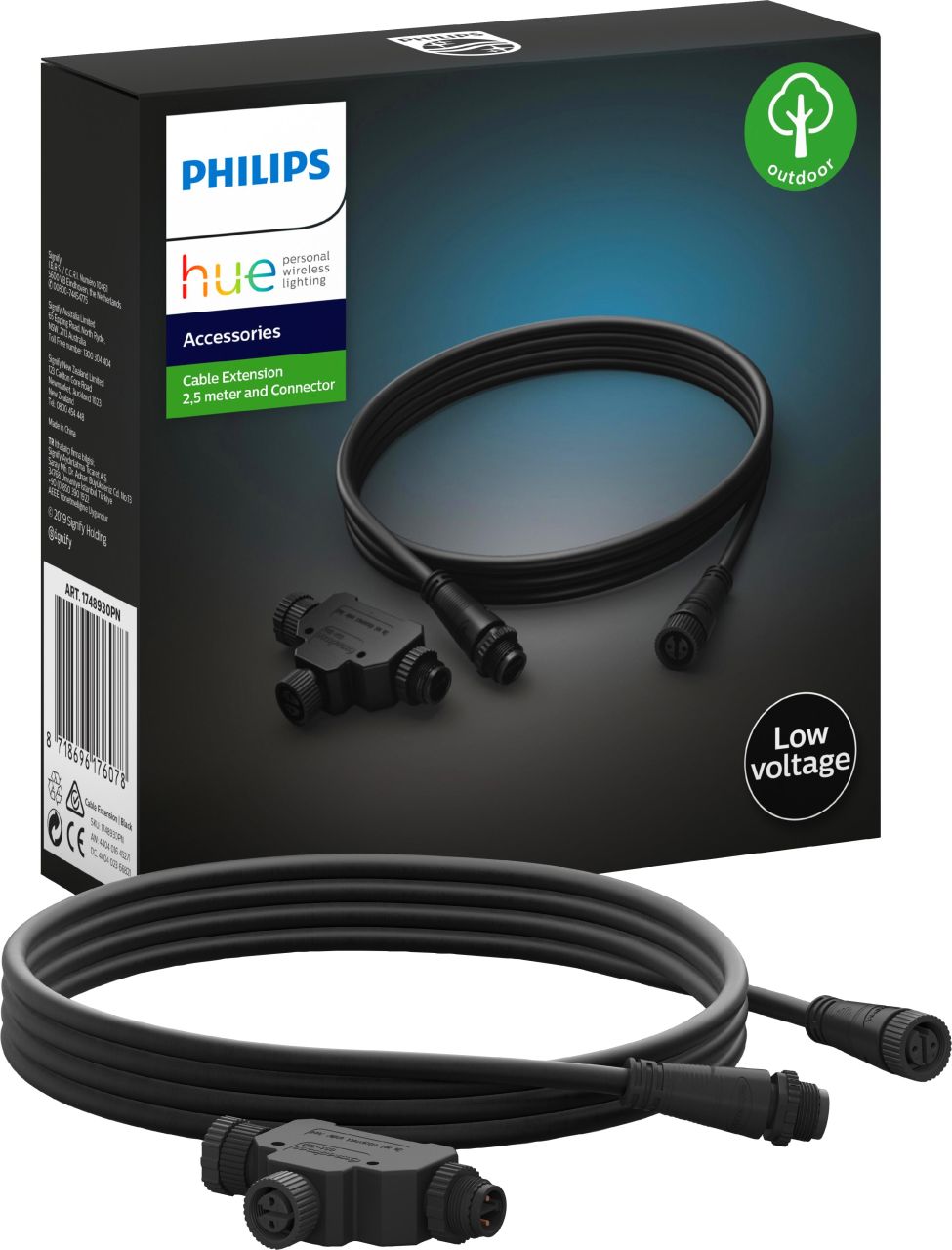 Philips Hue outdoor extension cable - 2.5 metres + outdoor T-extender - Image 5