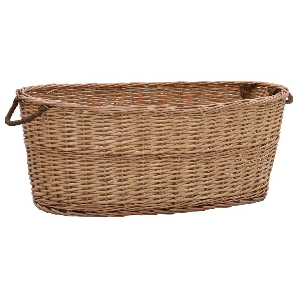 Vidaxl - Firewood Basket With Carrying Handles 88x57x34 Cm Natural Willow