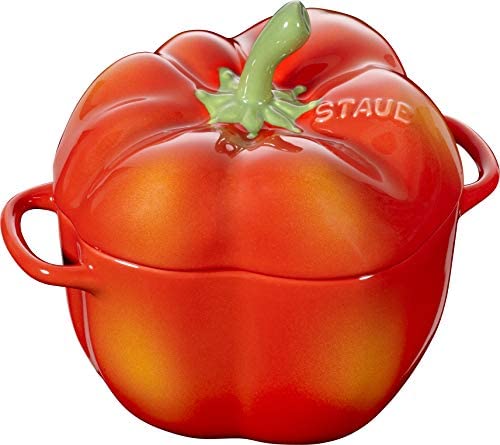 Powder Set De 4 Peppers Cocotte 0.5qt/0.47 L Ceramica Ceramica Forma Fontana - Staub