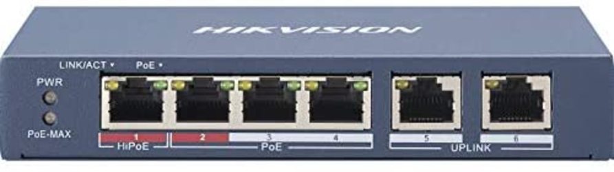 PoE Switch 4-Port 100Mbps (unmanaged) DS-3E0106HP-E - Bild 7