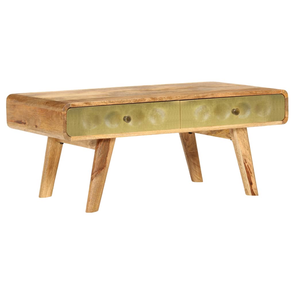 Couchtisch Massivholz Mango 90x50x40 Cm Vidaxl