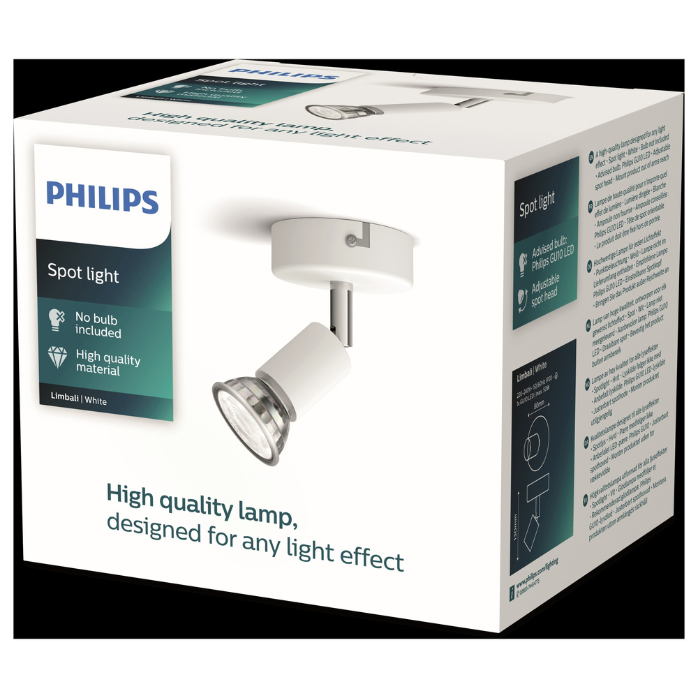 Philips Weiß Limbali Deckenstrahler Gu10