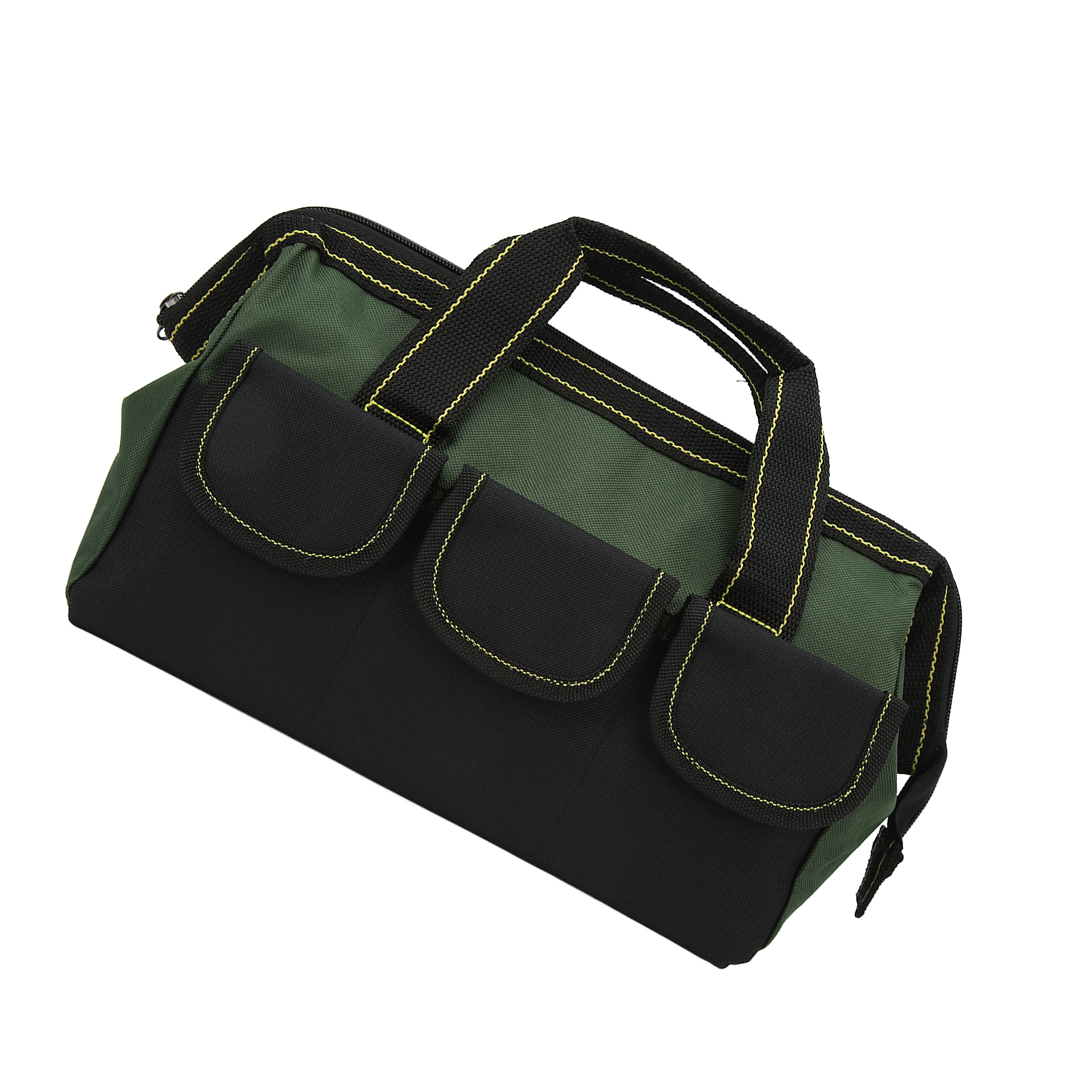 Sac à outils 33 cm en tissu Oxford 1680D imperméable, ouverture large, vert, 1 pièce