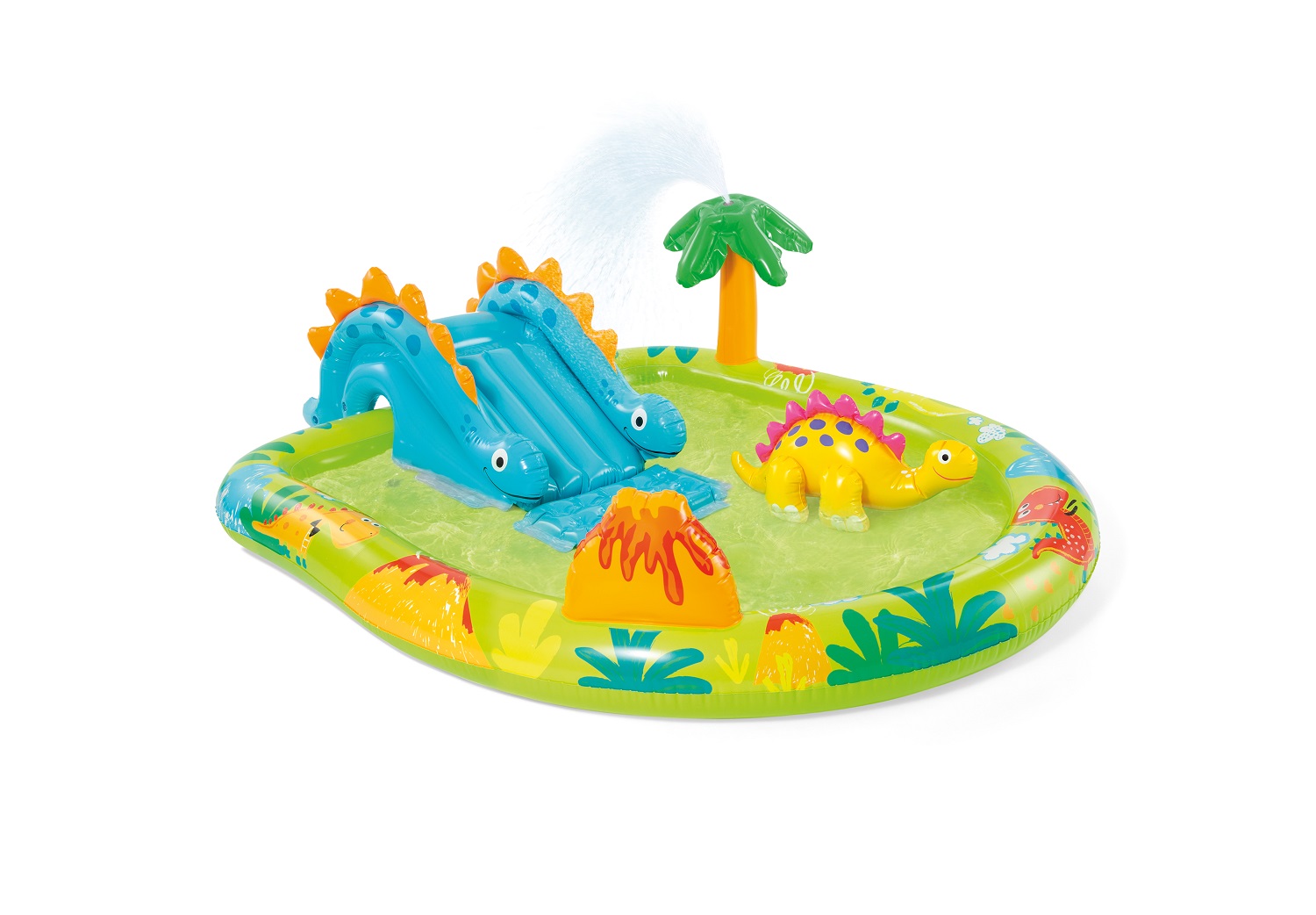 Intex 57166NP Spielplatz klein Dino dinausore Aufblasbares Spielfeld, Mehrfarbig - Image 7
