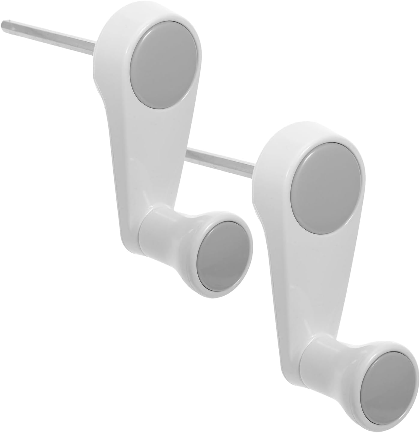 Manivelle de réglage en hauteur pour établi et machine à bois, poignée rotative silencieuse, blanc, lot de 2