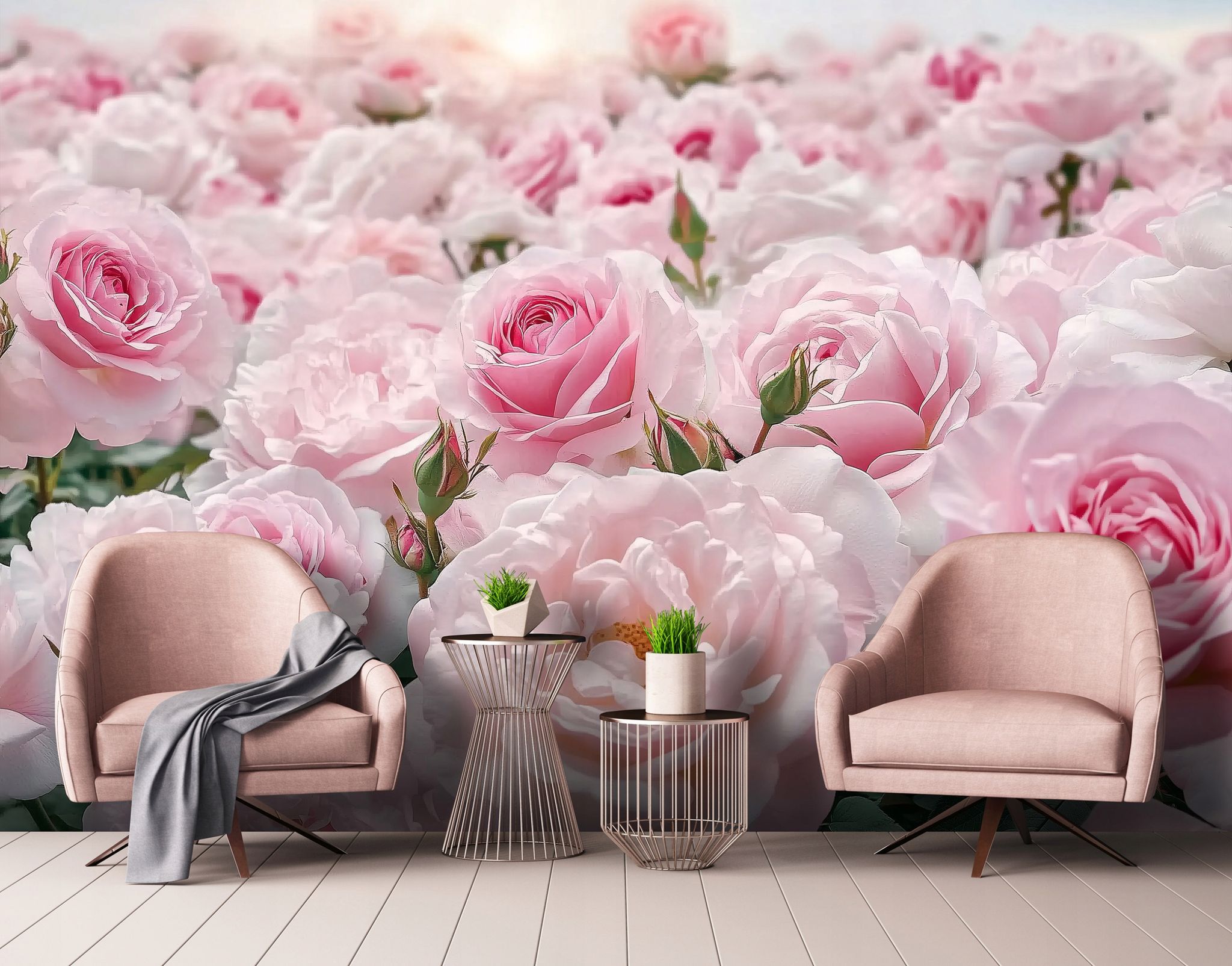 Wallarena Vlies Fototapete Rosen 150x105 Cm, Tapeten, Für Wohn Und Schlafzimmer, Vliestapete Wandtapete Tapete 3d Effekt- Inkl. Kleister - Blume Rosa Natur,