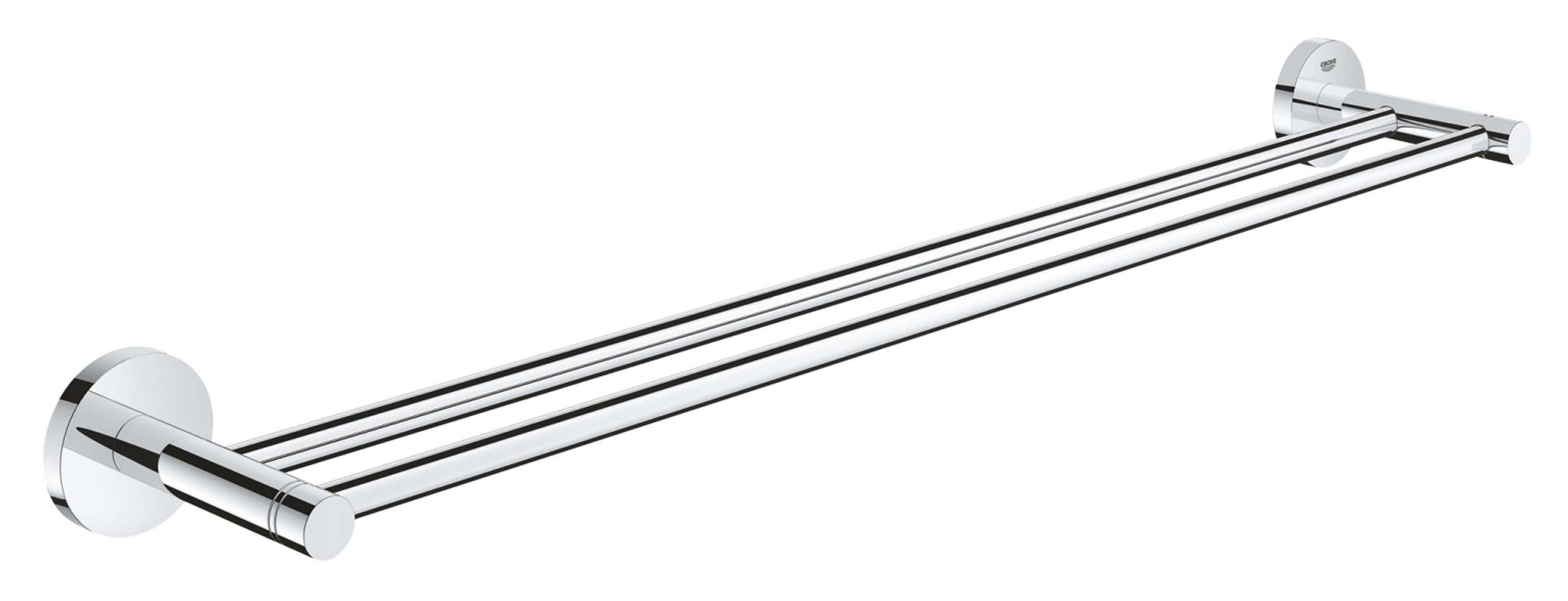 Grohe Start Doppel-badetuchhalter Chrom Mit Langlebiger Oberfläche Handtuchhalter