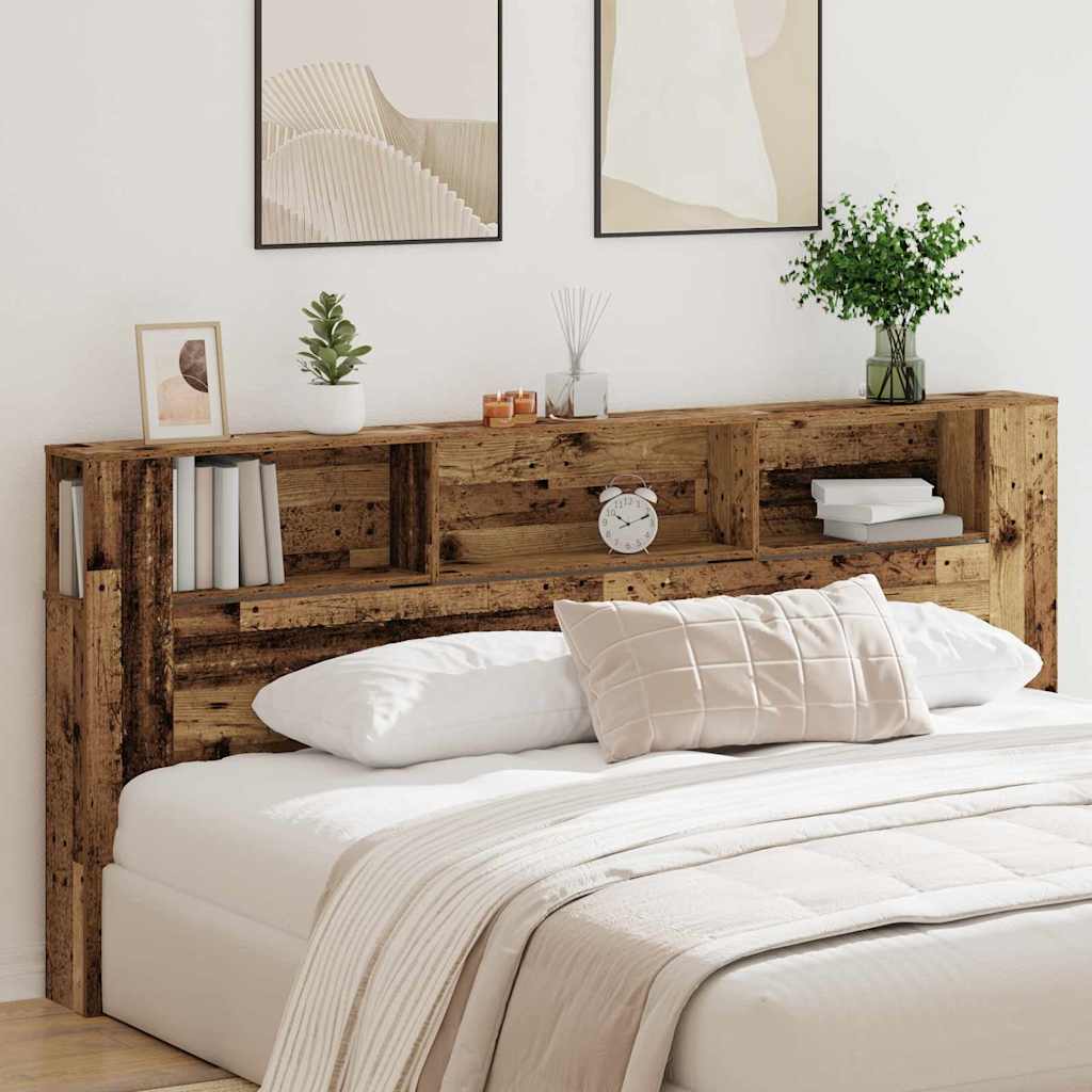 Tête De Lit Viexl Cabinet Bois Ancien 220x18,5x104,5 Cm Vidaxl