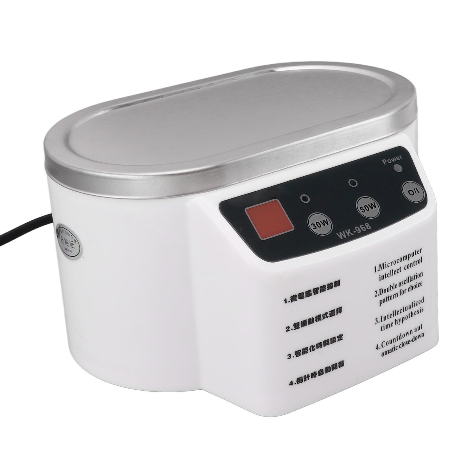Nettoyeur à ultrasons tactile, alliage d'aluminium et PP, 765 g, pour bijoux, circuits imprimés, lunettes et quincaillerie