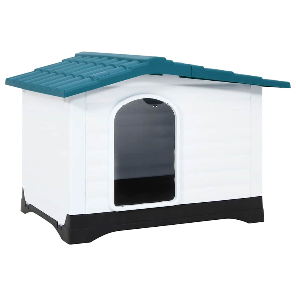 Dog House Blue 90.5x68x66 Cm Polypropylene Vidaxl