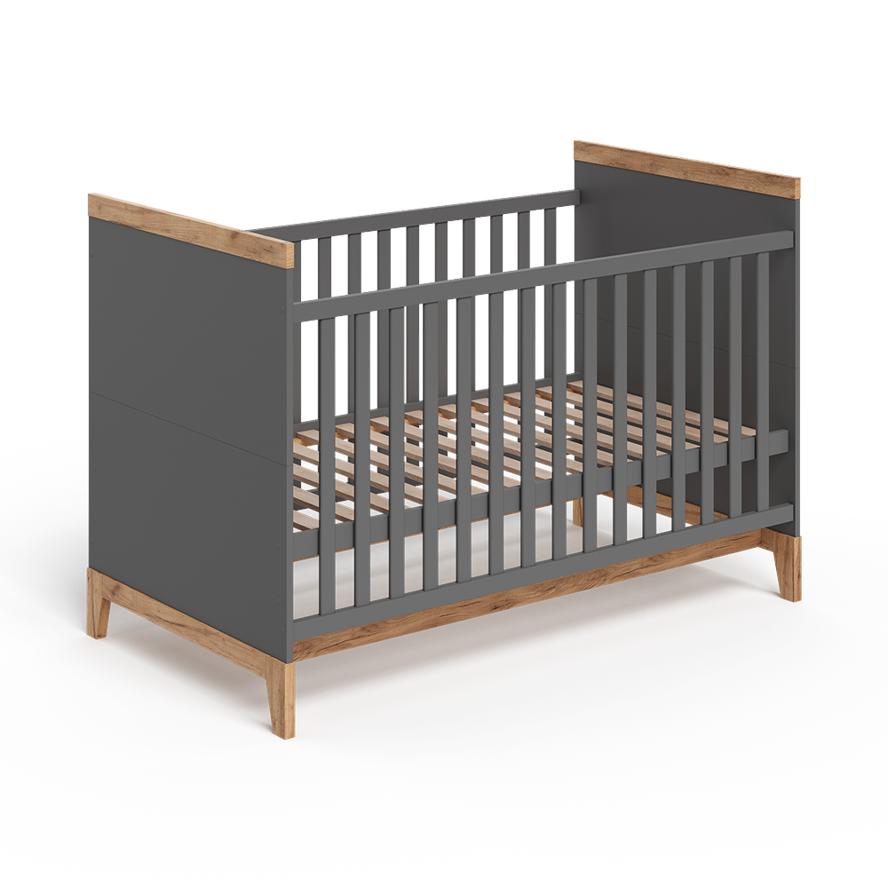 Babybett Malia, Grau/artisan, 70x140 Cm, Vitalispa