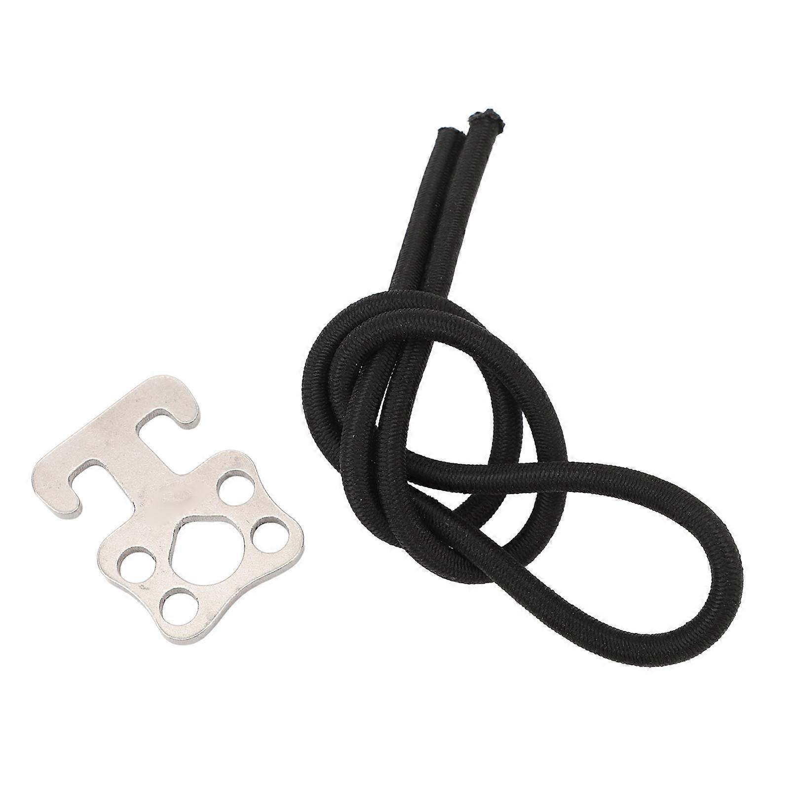 Crochet de fixation pour montage latéral de plongée, acier inoxydable 316, compatible cordon élastique 46 mm