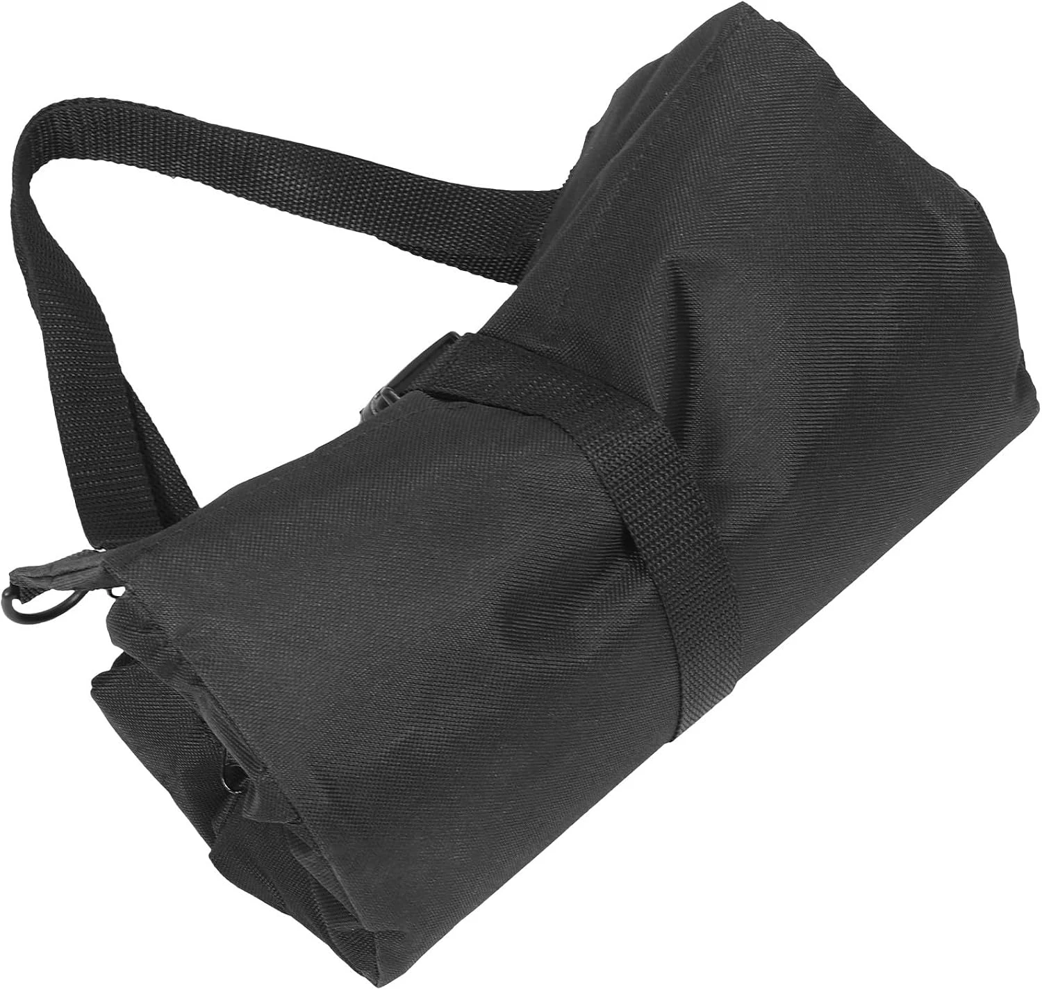 Sac à outils enroulable en tissu Oxford imperméable, noir, 48,5 x 28 cm