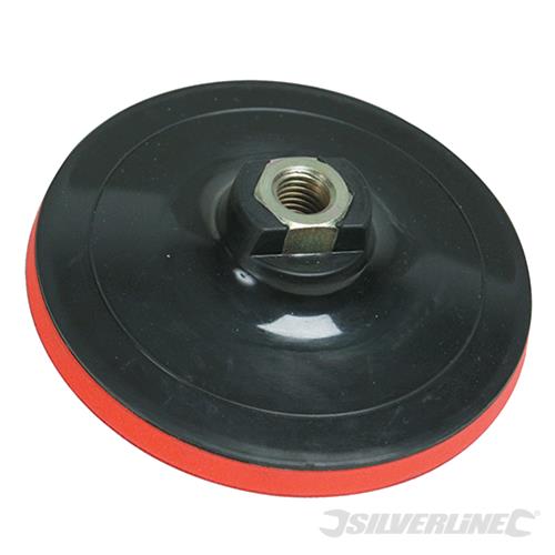 Platorello Fissaggio A Strappo Per L'Uso Con Spugne Di Lucidatura Cuffie E Dischi Silverline-125 X10 Mm
