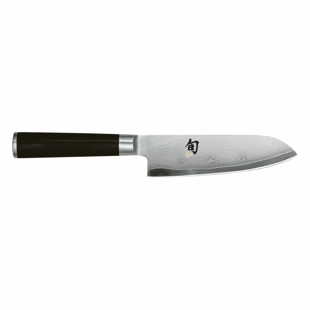 KAI Shun Classic kleines Santoku 14 cm Klingenlänge - First Touch - Damastmesser 32 Lagen VG MAX Kern - 61 (±1) HRC - Pakkaholzgriff - Made in Japan - japanisches Kochmesser Küchenmesser geschmiedet - Bild 6
