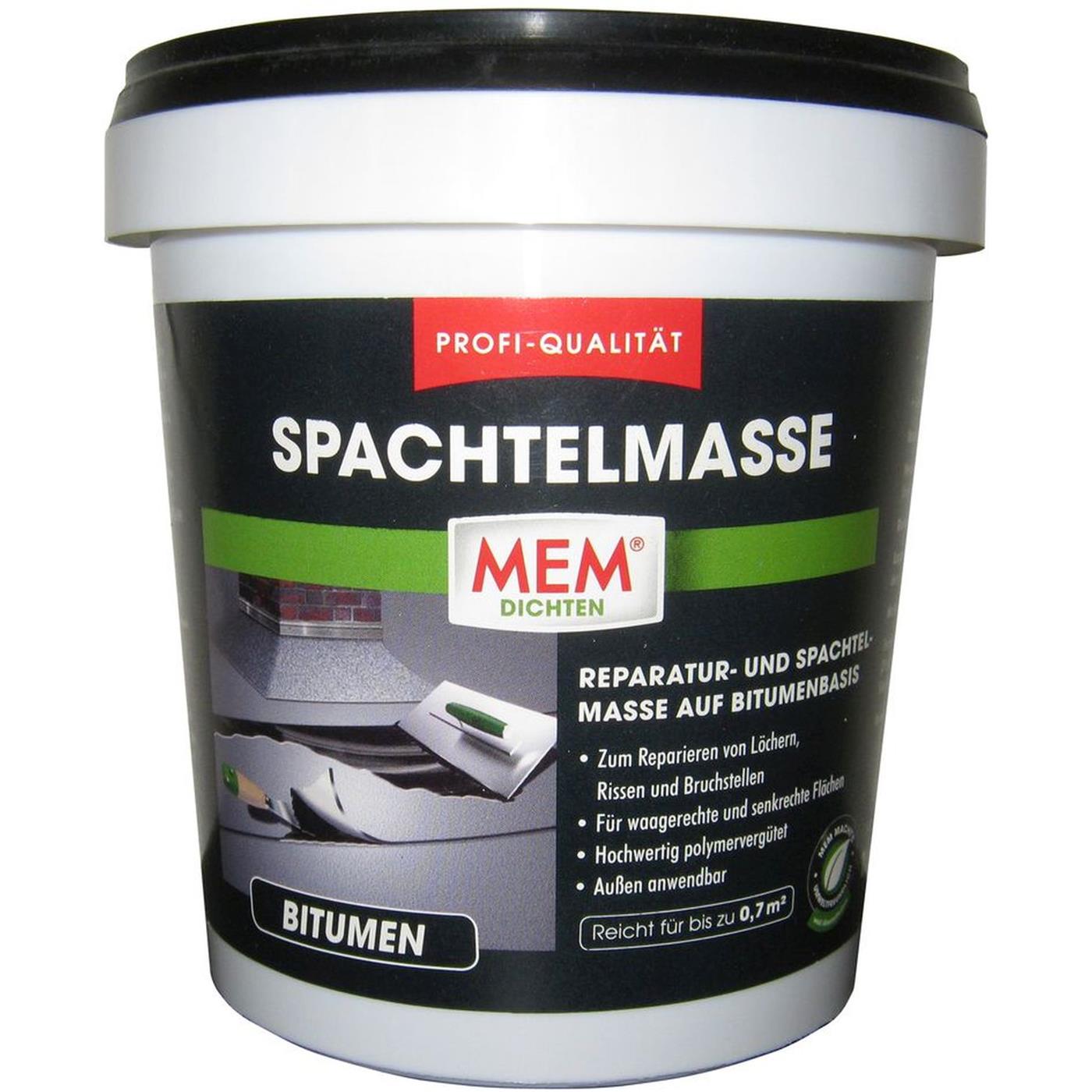 Mem - Bitumen Spachtelmasse 1 Kg Spachtelmassen