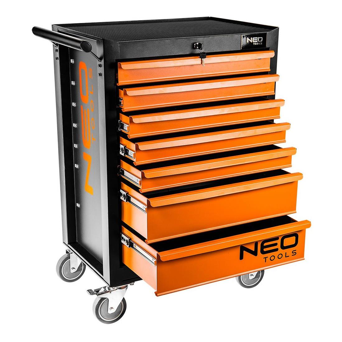 Neo Tools Orange Werkstattwagen Leer 25 Jahre Garantie