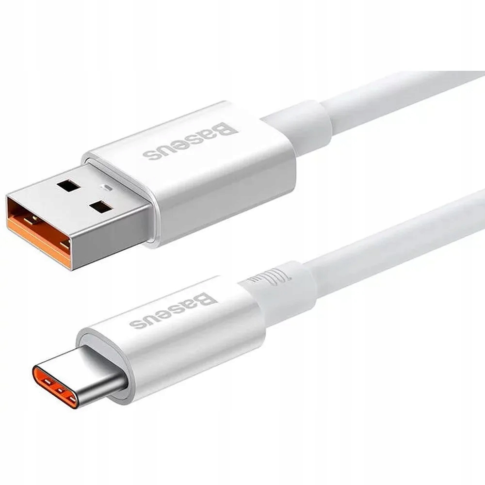 Baseus Cable USB do USB-C Superior 100W 2m (white) (2 m, USB 2.0, 100 W), USB Kabel - Bild 4