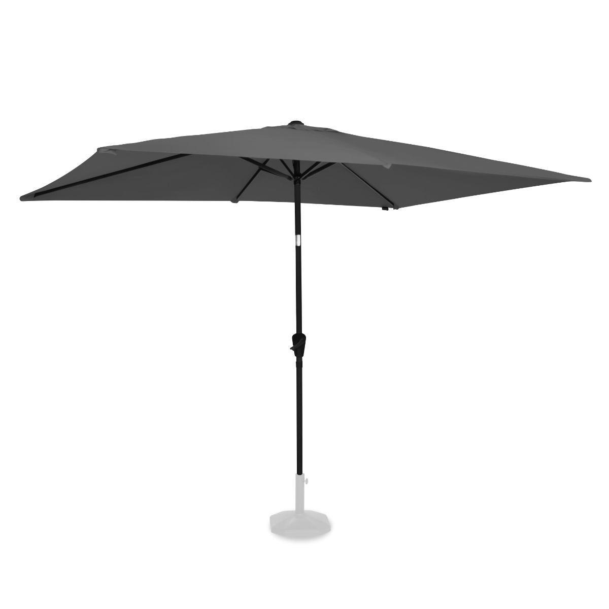 Parasol Rapallo 200x300cm - Parasol Rectangulaire Premium Gris - Vonroc