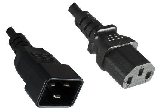 Microconnect Schwarz Verlängerungskabel C13-C20 0,5 M