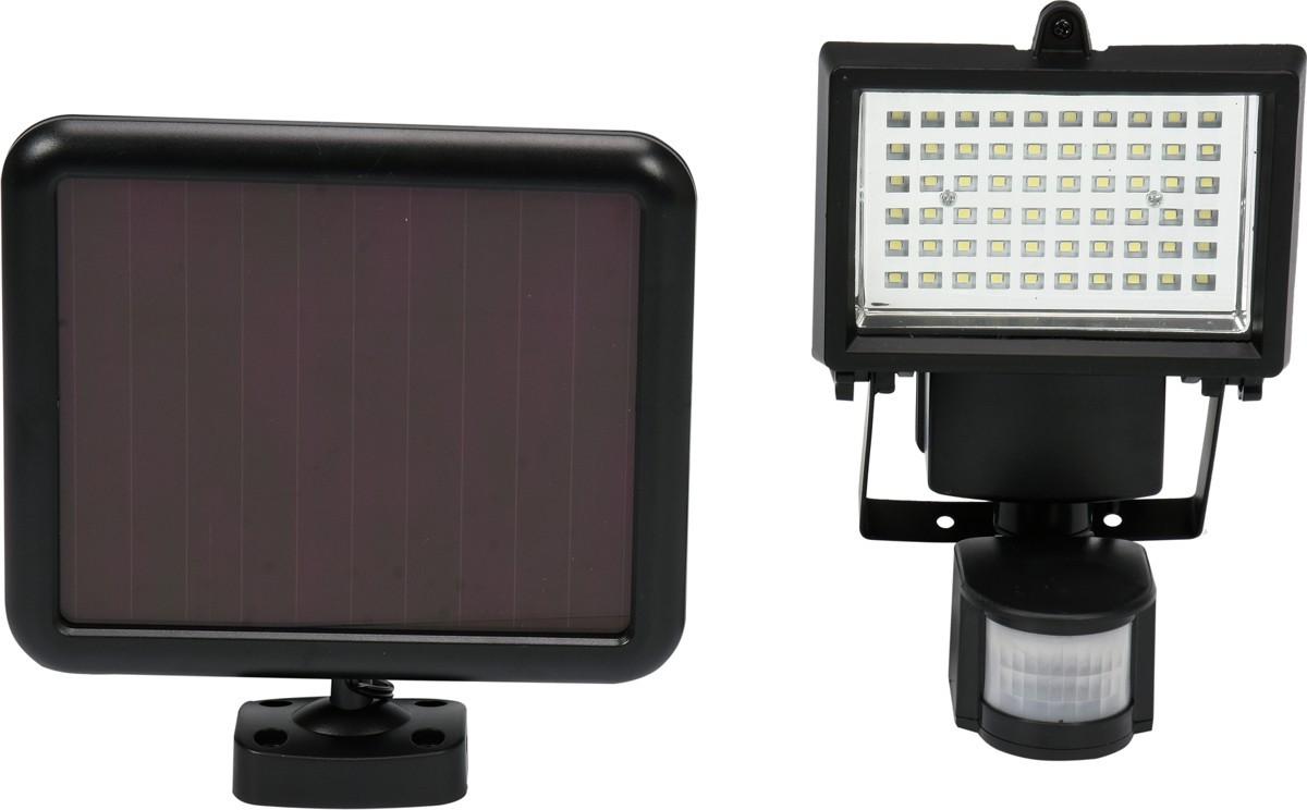 Yato Schwarz - 4W Led-Solar-Flutlicht Mit Bewegungsmelder / Yt-81860