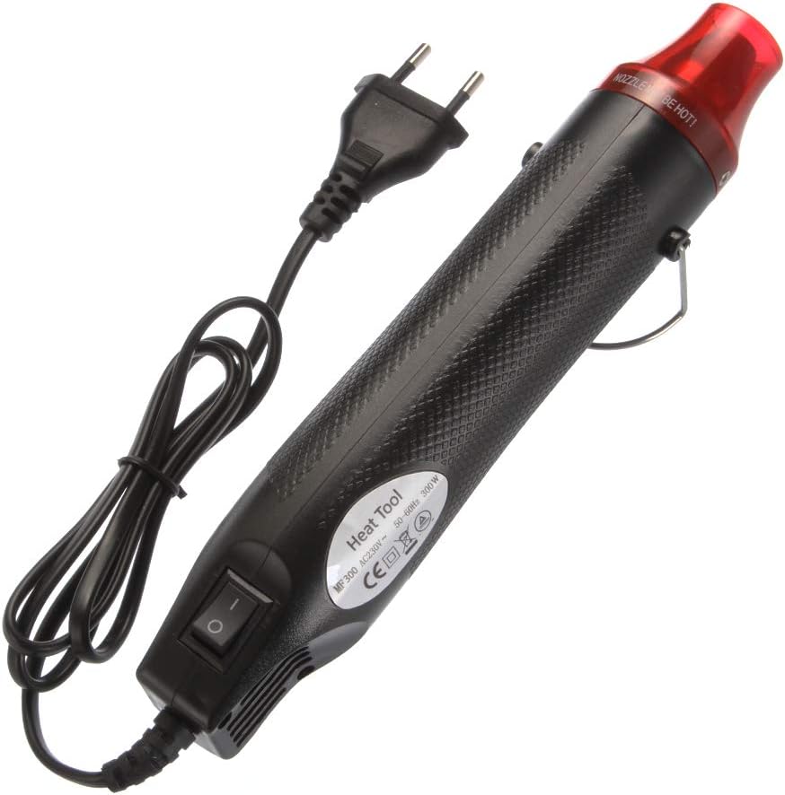 Mini Pistola Ad Aria Calda Elettrica Da 300 W, Pistola Termica Portatile, Pistola Ad Aria Calda Fai-da-te Per Asciugare La Vernice, Stampare Su Gomma, Riscaldare L'Argilla
