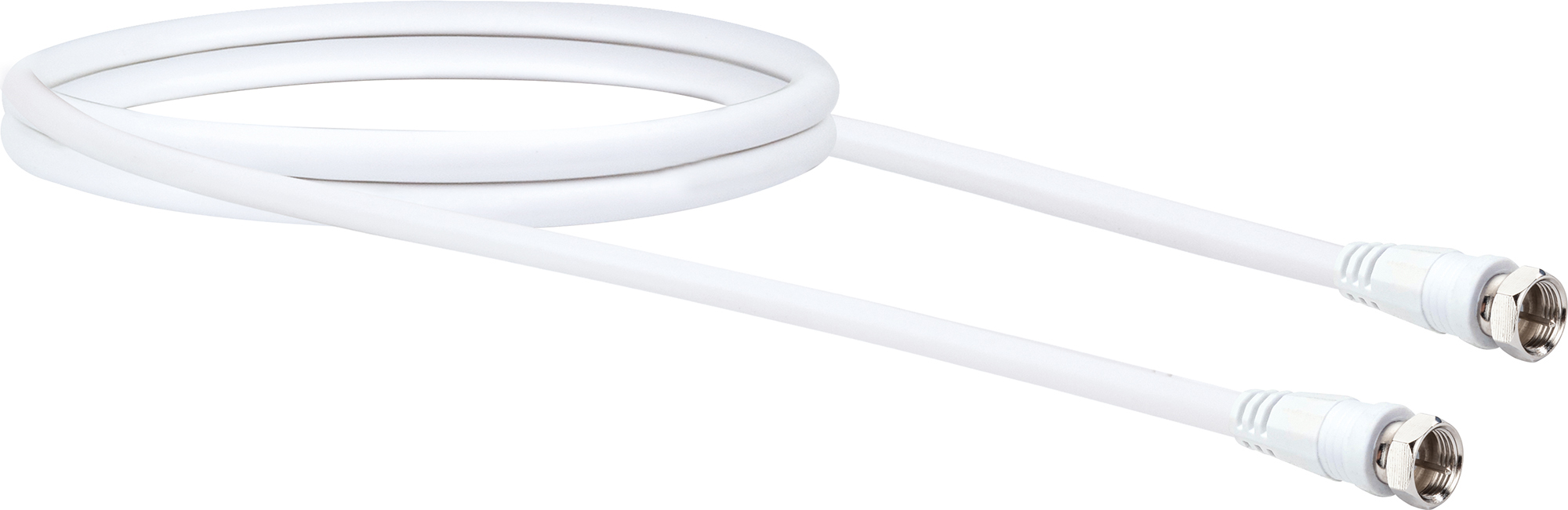 Schwaiger Gmbh - Schwaiger Sat Anschlusskabel Kvchq15 532 (90db) Weiß, 1,5m, 1x F Stecker / 1x F Stecker Antennen & Koaxkabel