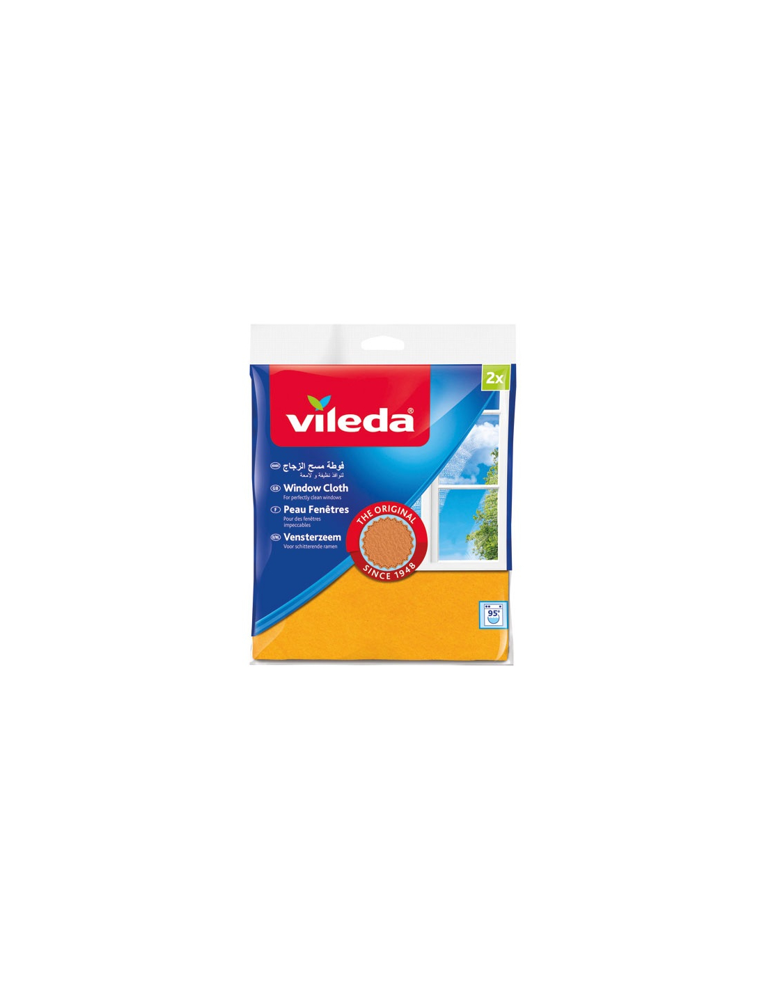 Vileda Gelb Fensterleder, Reinigungsutensil, - Image 5
