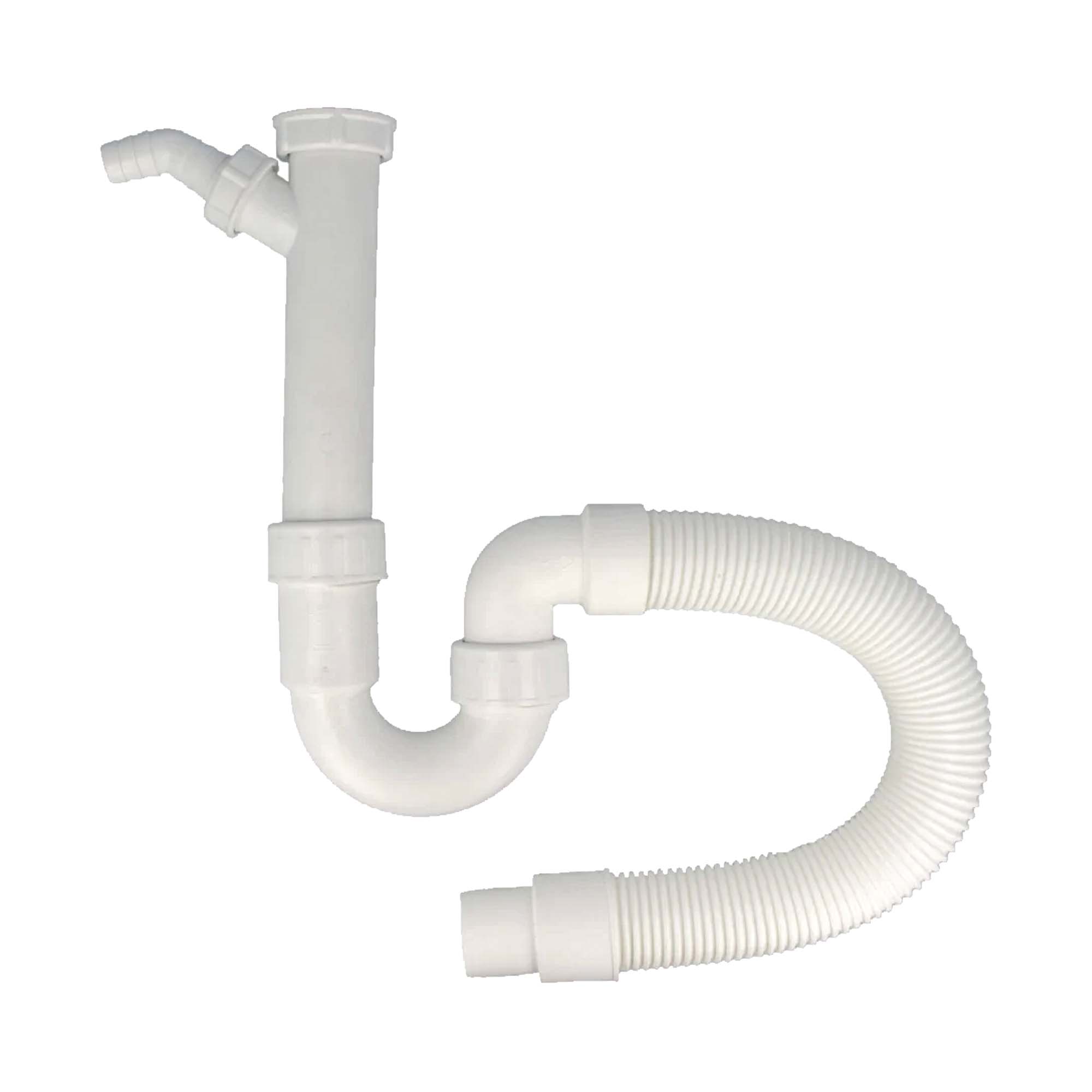 Viega - Röhrengeruchverschluss, Siphon M. Abwasseranschluss Flexibel 1 1/2'x40/50 101633 Model 7985.15