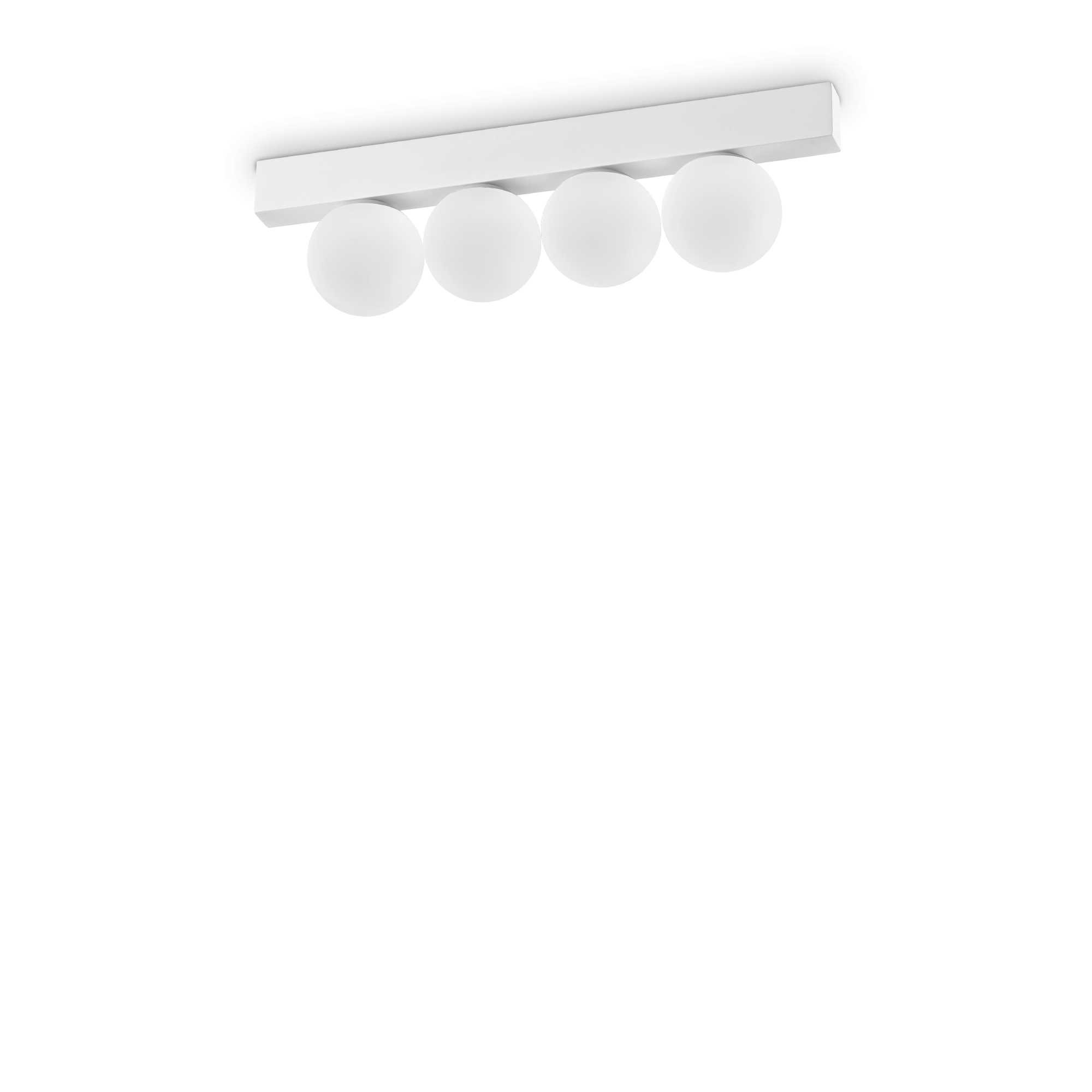 Ideal Lux Schwarz - Ping Pong Pl4, Deckenleuchte