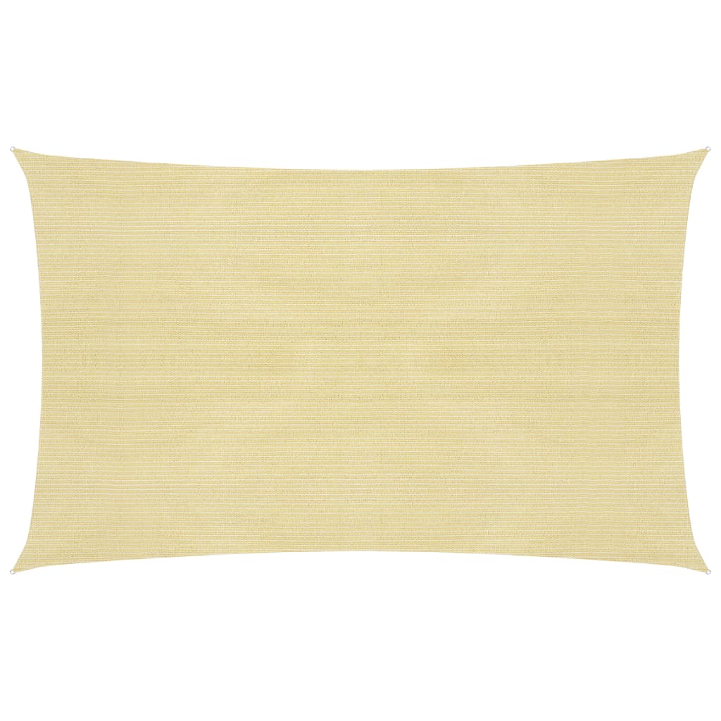Helloshop26 - Voile Toile D'Ombrage Parasol 160 G/m² Beige 3 X 6 M Pehd