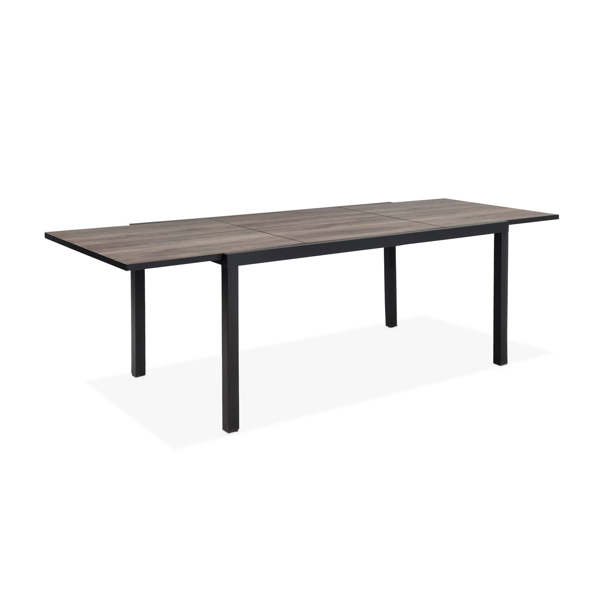 Table De Jardin Nashville Extensible 160/240cm 8 Places Plateau Effet