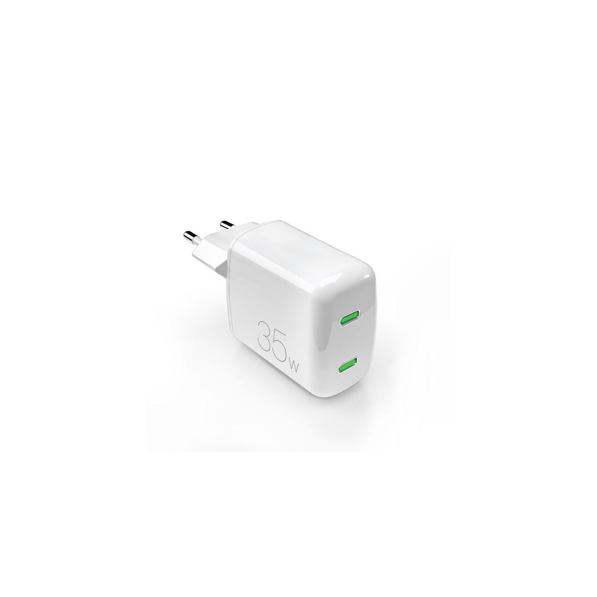 PURO MiniPro Wandladegerät 35W 2x USB-C GaN PD, weiß - Bild 6