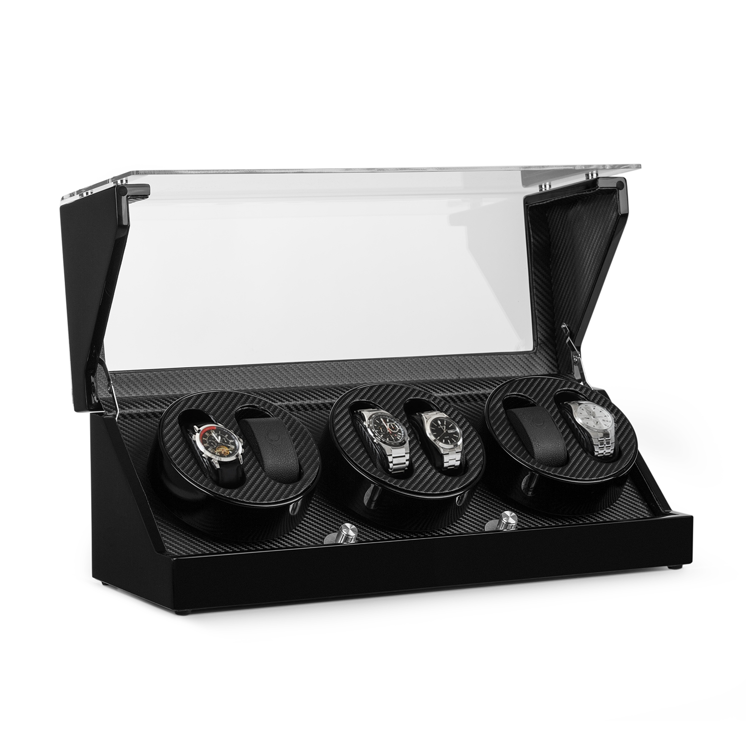 Ca3pm Uhrenbeweger Für 6 Uhren Karbon-optik - Klarstein