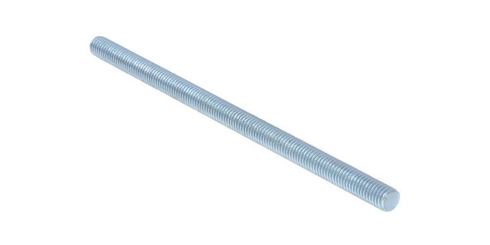Walraven Versilbert Gewindestange 6303008 M 8X1 M, Stahl, Elektrolytisch Verzinkt