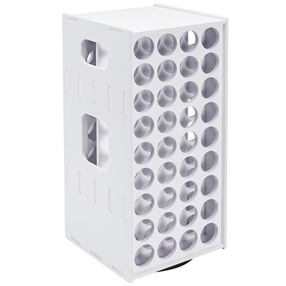 Tour de rangement de peinture 72 trous, rotation 360°, structure verticale, portable