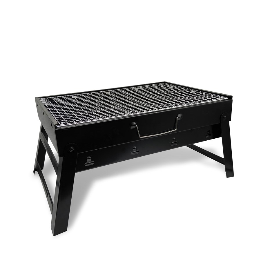 Maestro Schwarz - Mr-1010 Grill Bbq Portable Barbecue Mit Grill De Holzkohle Und Grillrost Barbecue De Grilltisch De Faltbarer Camping Grill Im Koffer